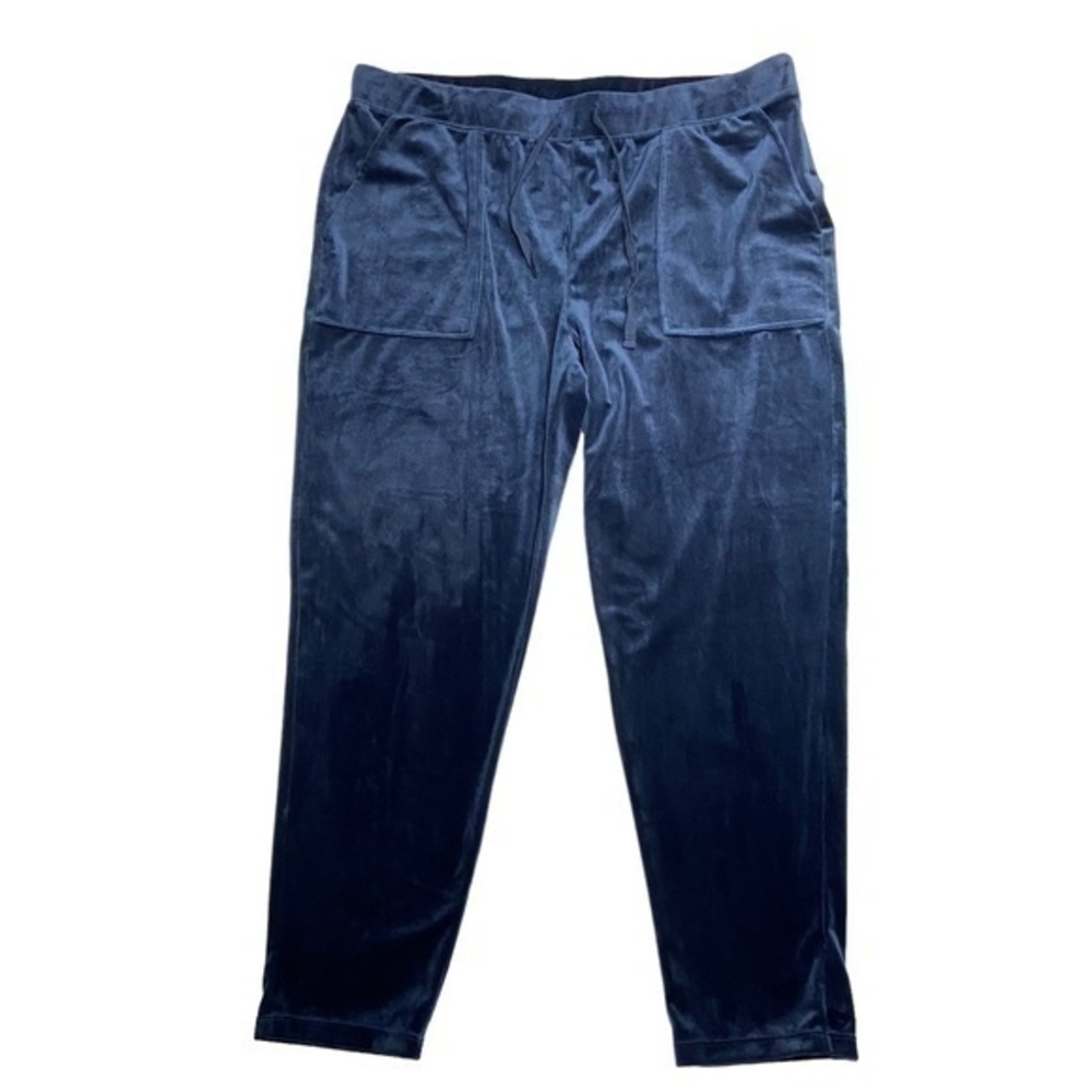 Time And Tru Velour Velvet Pants Midnight Blue Size‎ XXL 20